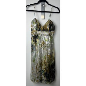 Thorn by Nancy Rose Womens Dress Size 8 Cocktail Silk Blend Lined A12